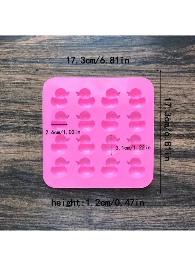 Yellow Duck Chocolate Mold 16 Cavity Silicone Food Grade Non Stick For Baking Dessert - Image 2